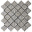 Full Sheet Sample - Skalini Line Artistic Stone Burj Silver Resin Mosaic - 2.6" x 2.9" Arabesque