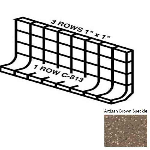 Keystones Unglazed Mosaic Artisan Brown Speckle D204