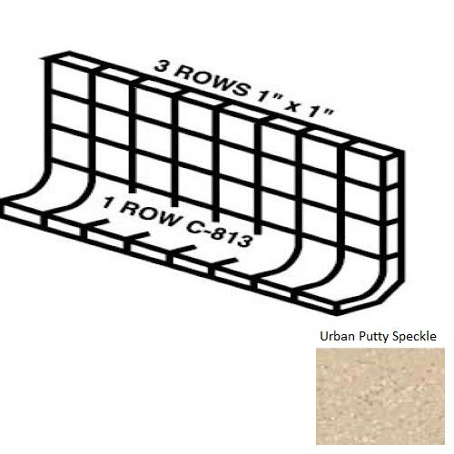 Keystones Unglazed Mosaic Urban Putty Speckle D201