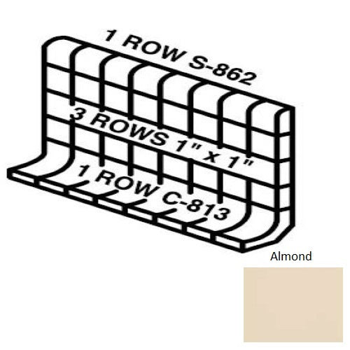 Keystones Unglazed Mosaic Almond D335