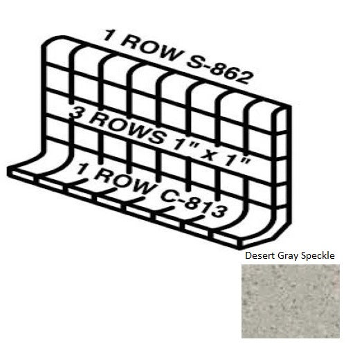 Keystones Unglazed Mosaic Desert Gray Speckle D200