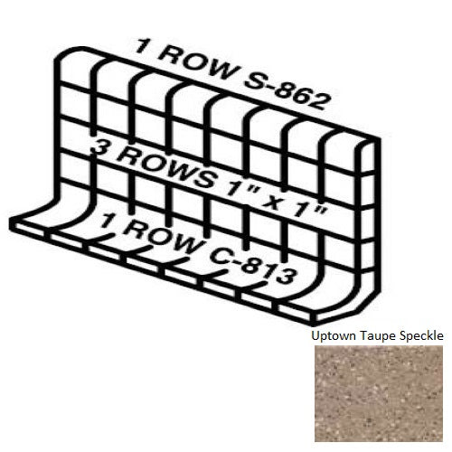 Keystones Unglazed Mosaic Uptown Taupe Speckle D202