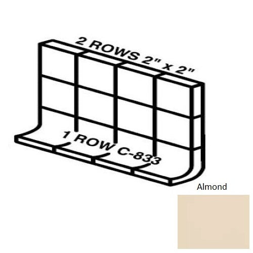 Keystones Unglazed Mosaic Almond D335