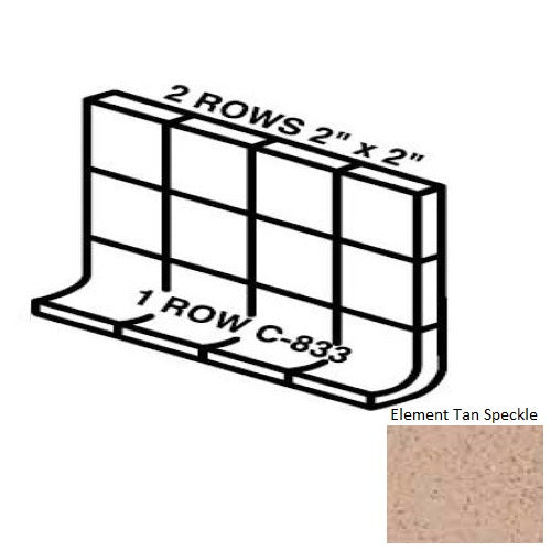 Keystones Unglazed Mosaic Element Tan Speckle D175