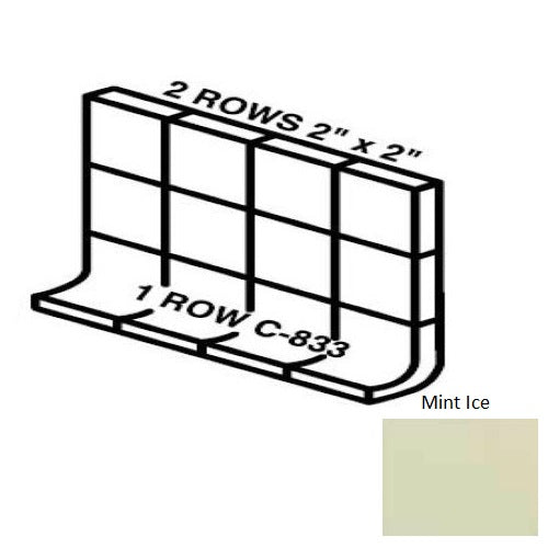 Keystones Unglazed Mosaic Mint Ice D152
