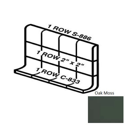 Keystones Unglazed Mosaic Oak Moss D195