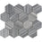 Bardiglio Vein Cut Marble Mosaic - 3" Hexagon Polished