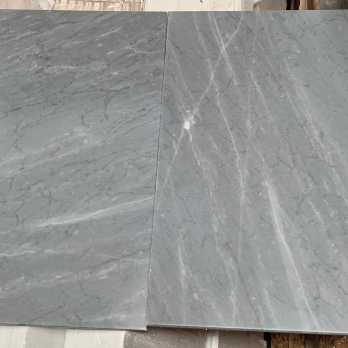Bardiglio Imperiale Marble Tile - 18" x 18" Honed