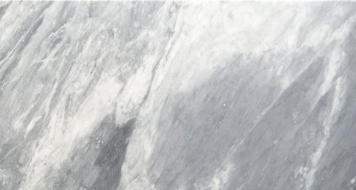 Full Tile Sample - Bardiglio Nuvolato Marble Tile - 12" x 24" x 3/8" Honed