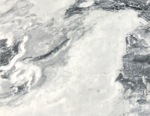 Full Tile Sample - Bardiglio Nuvolato Marble Tile - 12" x 24" x 3/8" Polished