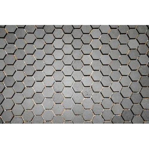 Basalt Gray Basalt Mosaic - 1" Hexagon Honed