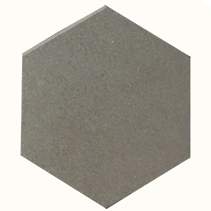 Basalt Gray Hexagon Basalt Tile - Honed