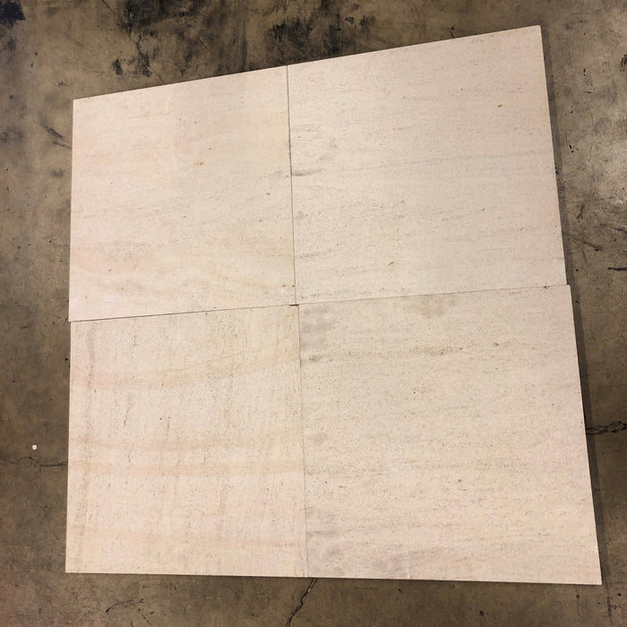 Beaumaniere Honed Limestone Tile - 18" x 18" x 1/2"