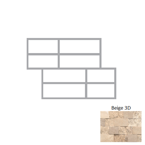 Structure Beige 3D B75STRUBE0624S3DC