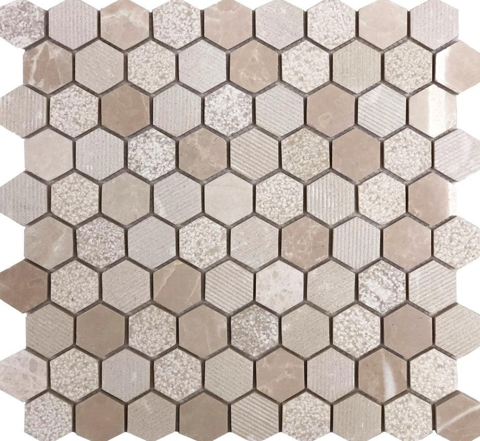 Stone Hex Beige HXS12