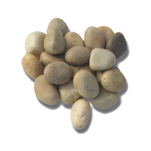 Beige Tumbled Sandstone Pebble - Random Sizes x +/- 1" - 3"