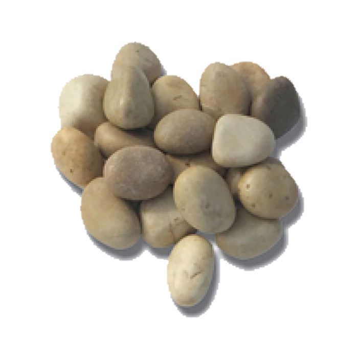 Beige Tumbled Sandstone Loose Pebble - Random Sizes x +/- 1" - 3"