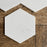 Bianco Dolomite Polished Marble Mosaic - 10" Hexagon