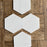 Bianco Dolomite Marble Mosaic - 10" Hexagon Honed
