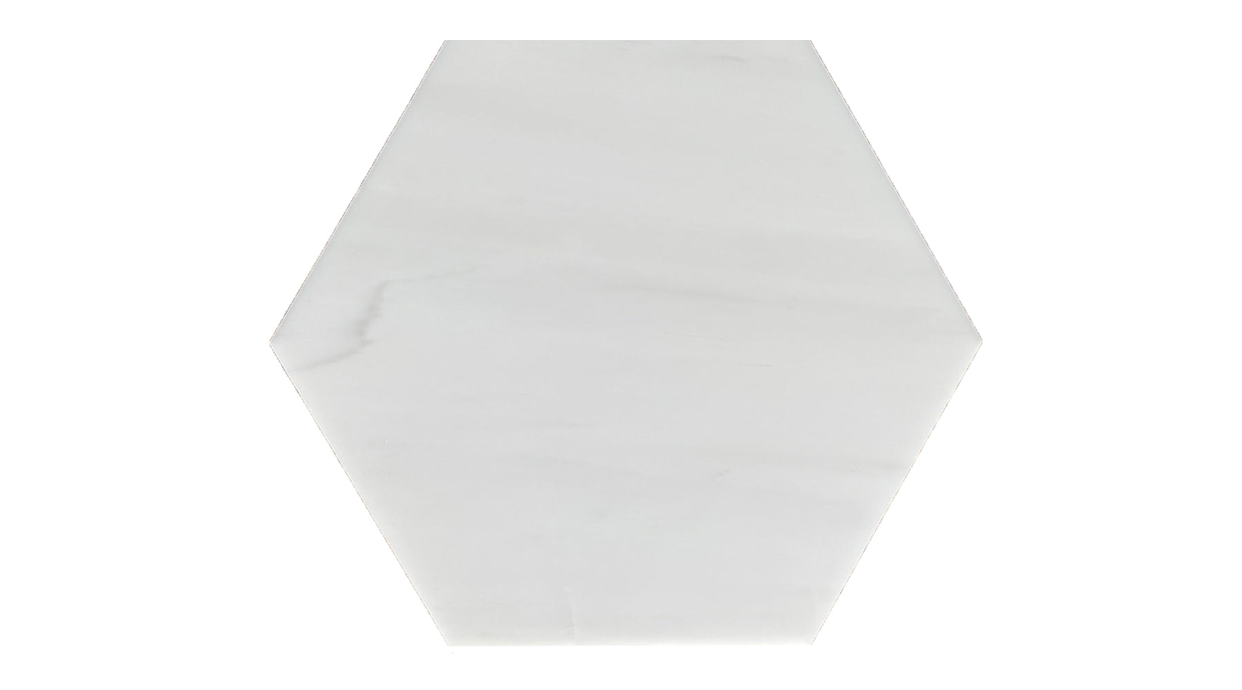 Bianco Dolomite Honed Marble Mosaic - 10" Hexagon