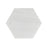 Bianco Dolomite Honed Marble Mosaic - 10" Hexagon