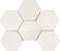 Bianco Dolomite Honed Marble Mosaic - 4" Hexagon