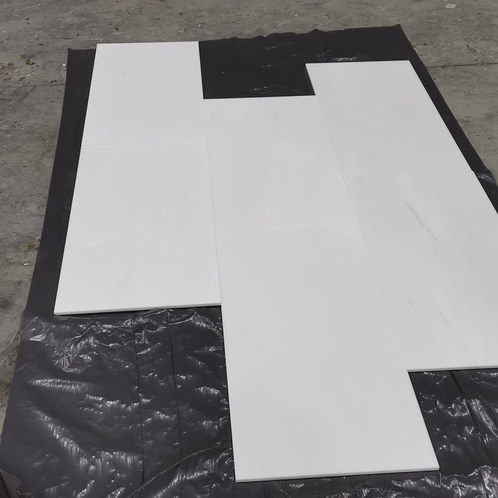 Bianco Dolomite Polished Marble Tile - 18" x 36" x 3/8"