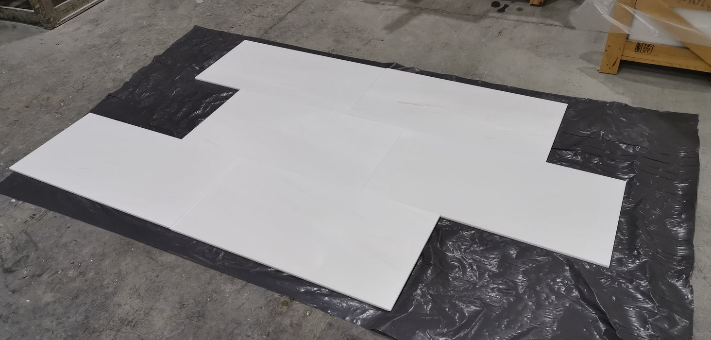 Bianco Dolomite Marble Tile - 18" x 36" Polished