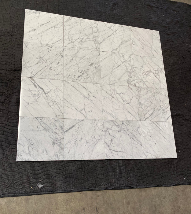 Bianco Gioia Polished Marble Tile - 12" x 12" x 3/8"