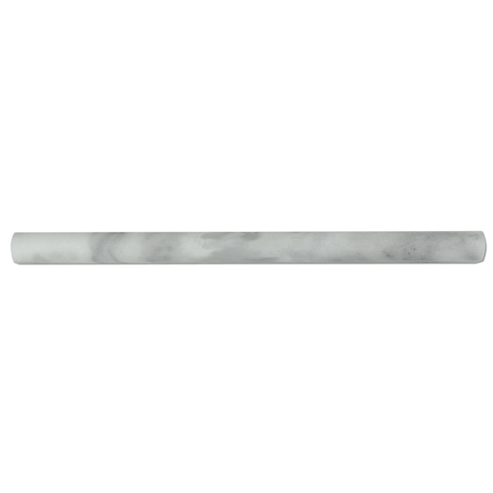 Carrara Venatino Marble Liner - 3/4" x 12" Bullnose Polished