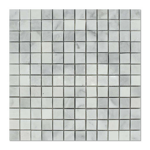 Carrara Venatino Marble Mosaic - 1" x 1" Polished