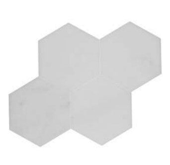 Bianco Bello Hexagon Marble Tile - Polished