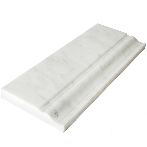 Bianco Bello Polished Marble Baseboard - 4" x 12"