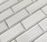 Bianco Dolomite Honed Marble Mosaic - 2" x 4" Beveled Brick
