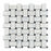 Carrara Venatino Marble Mosaic - Basket Weave with Black Dots Polished