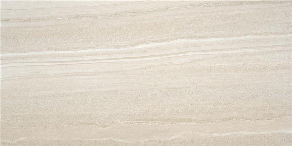 Biron Beige Matte Porcelain Tile - 15" x 30"