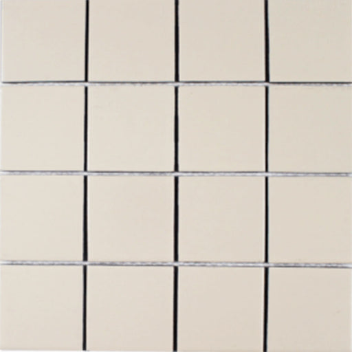 Full Sheet Sample - Gallery Biscuit Porcelain Mosaic - 3" x 3" Matte