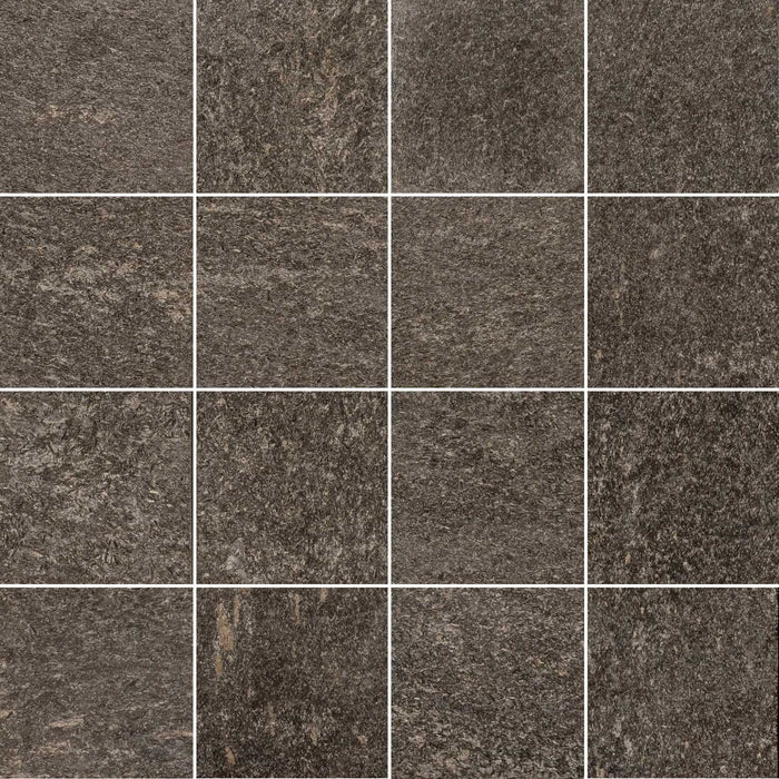 Full Tile Sample - Black Slate Tile - 12" x 12" x 1/2" Flamed
