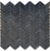 Basalt Dark Basalt Mosaic - Mini Chevron Honed