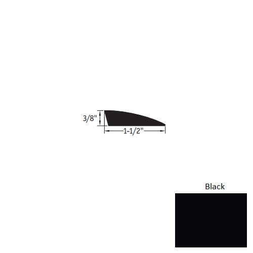 Johnsonite Black CRS-40-B