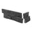 Black  Slate Ledgestone Corner - 6" x 18" x 3/4" - 1 1/8" Natural Cleft Face, Flat Back