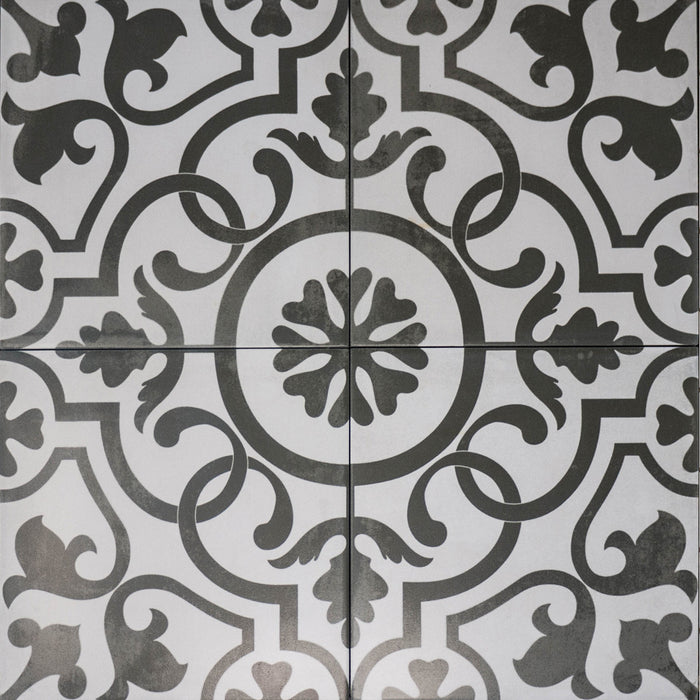 Decor Porcelain Black Linked 230307-FL