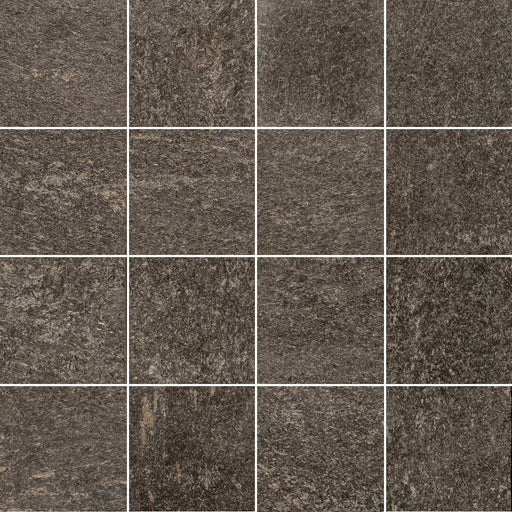 Full Tile Sample - Black Quartzite Tile - 12" x 12" x 1/2" Flamed