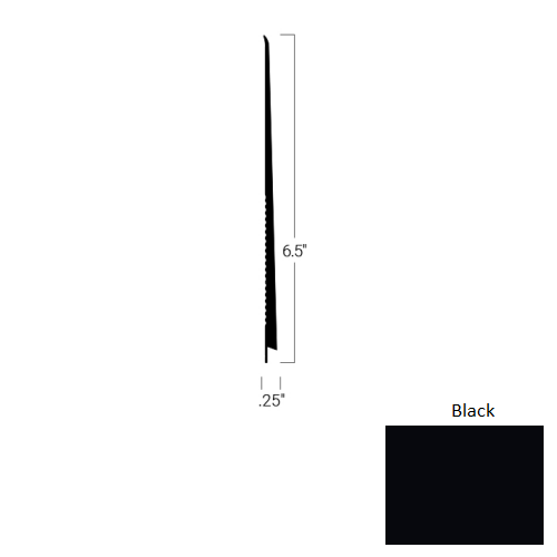 Johnsonite Black TDC-40-6 1/2X75