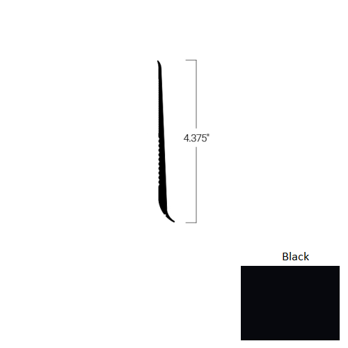 Johnsonite Black TDCR-40-4 3/8-X75