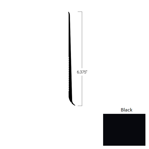 Johnsonite Black TDCR-40-6 3/8X75