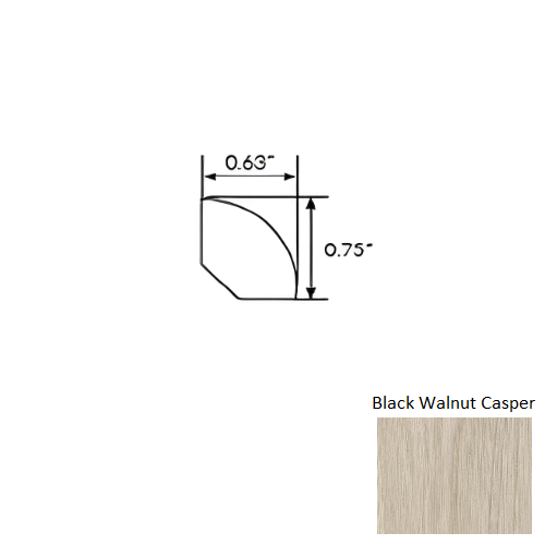 Nugen XL Black Walnut Casper QR01DW02