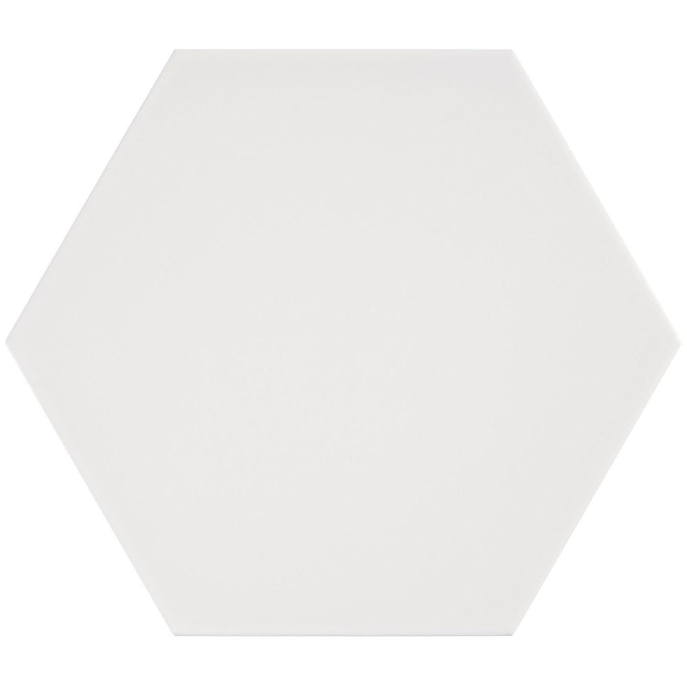 Radar Blanco Hexagon Porcelain Tile - Matte