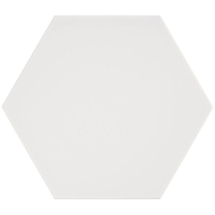 Radar Blanco Hexagon Porcelain Tile - Matte