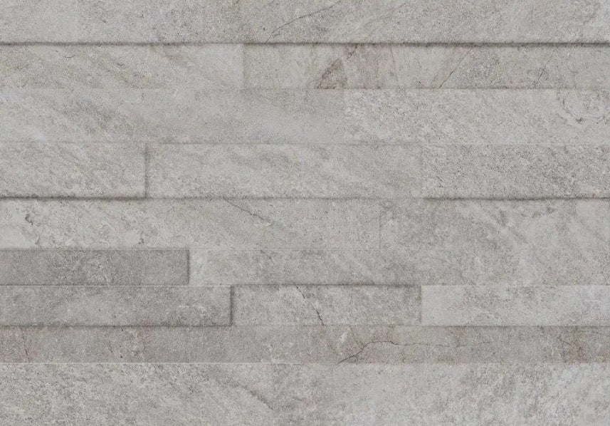 Blended Grey 3D Matte Porcelain Mosaic - Muretto